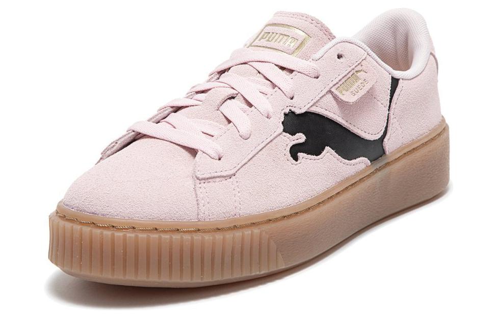Puma Замшевые туфли на платформе 'Pink Black Gum' Женские 397233-05