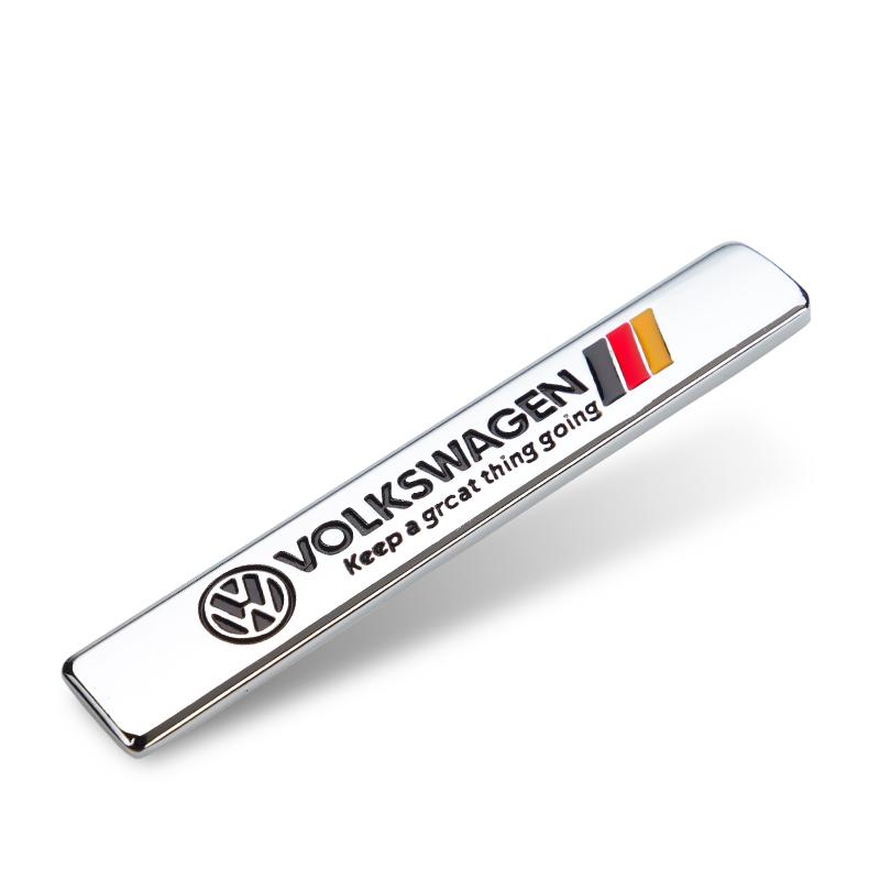 RUNTB1 3D Metal Aluminium Badge Car Body Decoration Sticker For VW GTI Polo Golf Passat Tiguan Arteon Touareg Taigo Caddy Jetta Beetle