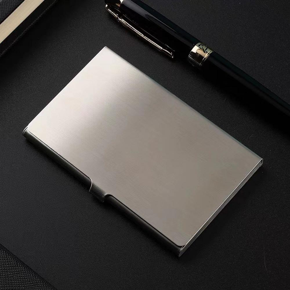 Металлический держатель для визиток из нержавеющей стали, футляр для визиток, ультратонкий держатель для визиток