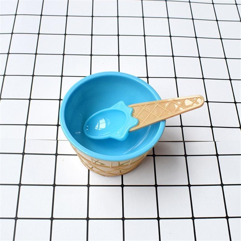 Hot 1pc Ice Cream Mixing Bowl DIY Handmade Slime Resistance Wrestling Hot Cute Ice Cream Plastic Bow