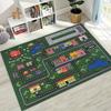 Child Urban City Road Traffic Learning Interactive Game Playroom Rug for Bedroom Living Room Sofa Home Doormat Decor,Non-slip