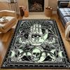Personalized Dark Palm Eyes Print Carpet for Bedroom Living Room Bedside Sofa Floor Mat Modern Home Decor Space Area Rug