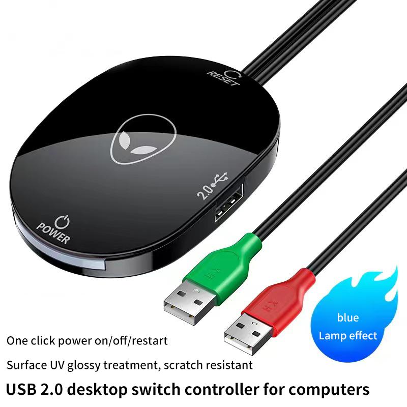 Компьютерный настольный переключатель светодиодные фонари материнская плата ПК внешний пуск кнопка питания удлинитель кабель для домашнего офиса 2.0 Usb адаптер