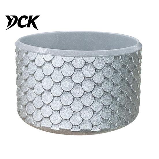 Tumbler Accessories for Travel Silicone Cup Boot, Fish Scale Pattern Decor, Soft Elastic Water Bottle Colorful Base Protective Sleeve,