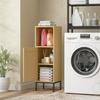 Bathroom Cabinet, Narrow Bathroom Cabinet Freestanding with Adjustable Shelf, Natural