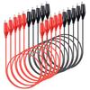 KILIGEN Alligator Clip Insulated Test Leads with Alligator Soldered Jumper Wires for Electrical Circuit and Experiments Electrical, 0.5mm²/20AWG Wire,