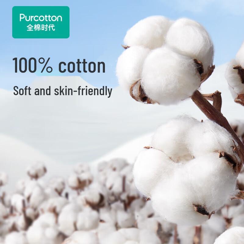 PurCotton 100% Чистый Хлопок, Мягкие Полотенца для Лица, Сухие и Влажные, 6 Штук в Упаковке