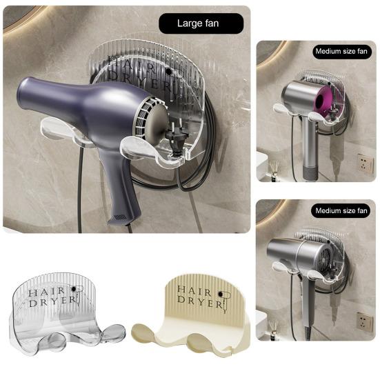 Держатель для фена Настенный монтаж Простая установка Компактный влагостойкий сверхмощный органайзер для хранения в ванной комнате