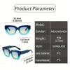 New Gradient Cat Eye Fashion Sunglasses for Women - Trendy Anti-Reflective Fashion Shades with Color Block Design,Beach & Party