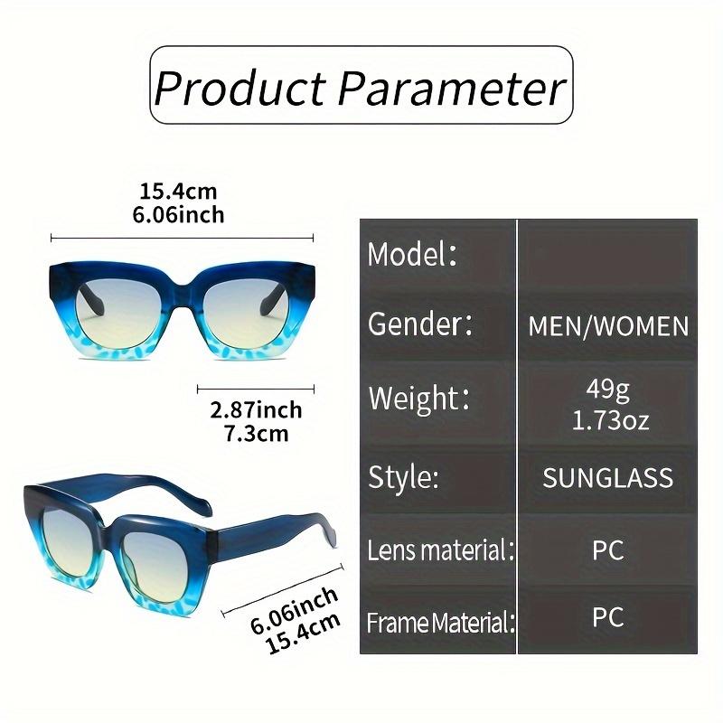 New Gradient Cat Eye Fashion Sunglasses for Women - Trendy Anti-Reflective Fashion Shades with Color Block Design,Beach & Party