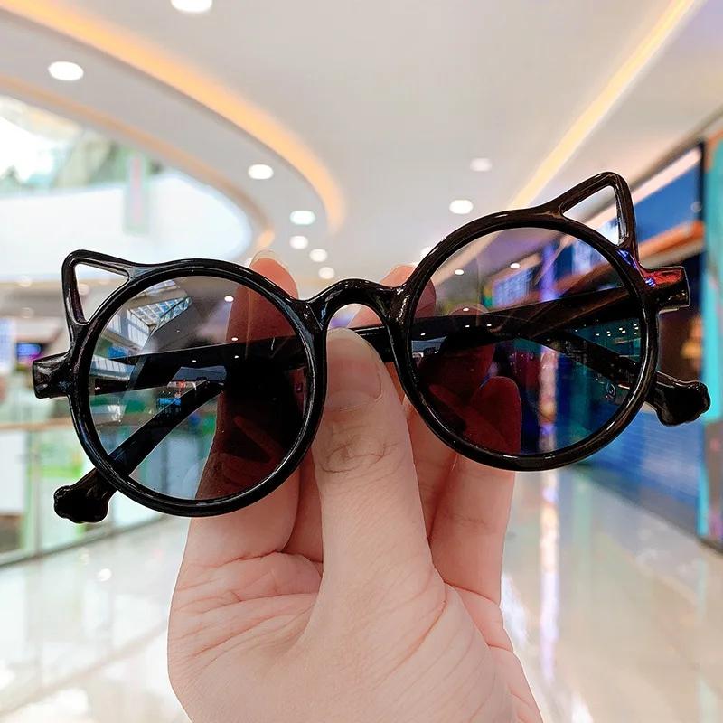 Summer Girls Boys Cute Animal Cartoon Ears Sunglasses Outdoor Sun Protection Children Lovely Vintage Sunglasses Protection