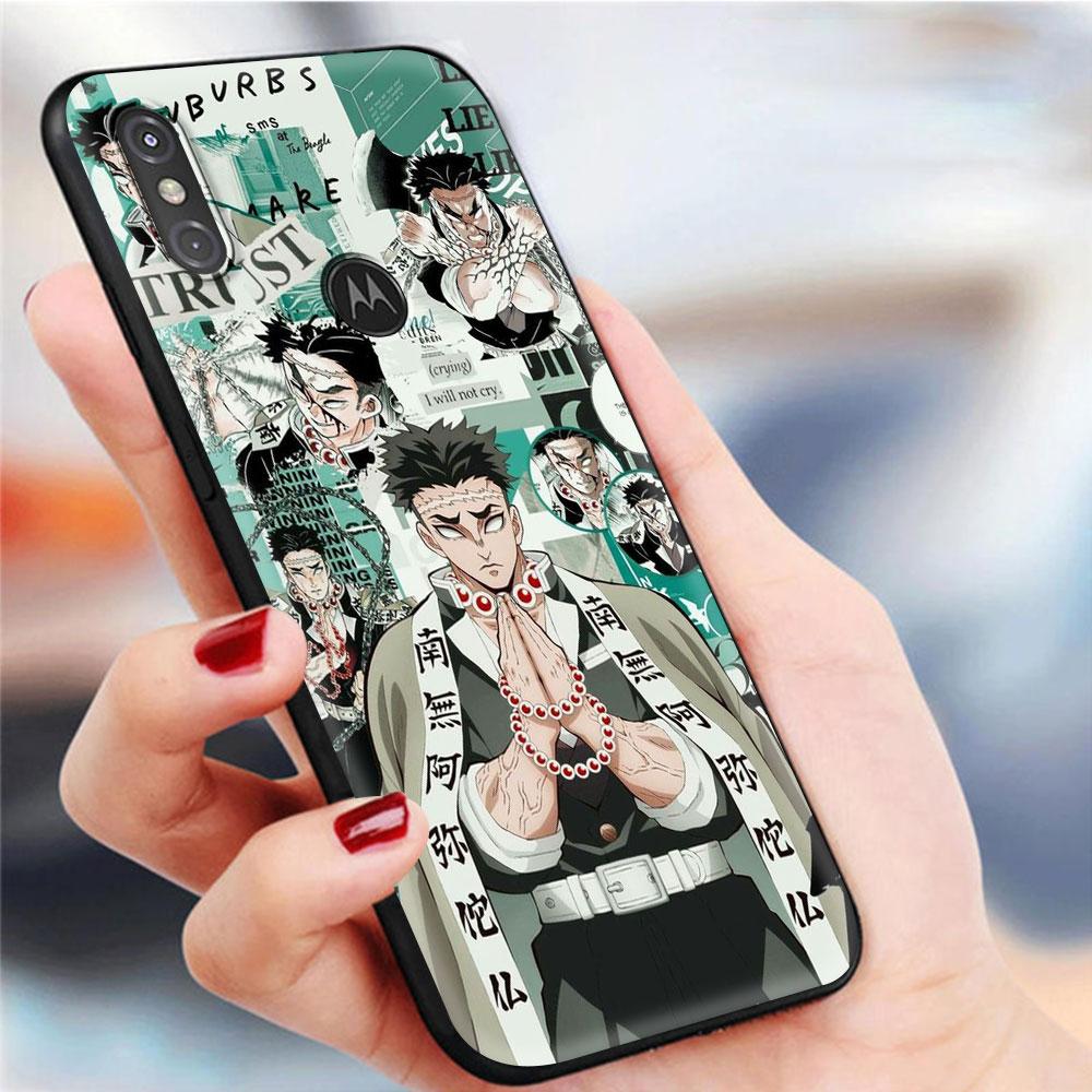 Чехол для телефона Motorola Moto G9 Play One Fusion Plus G8 Power G Stylus Hyper E7 Edge Lite, черный чехол в стиле аниме «Убийца демонов»