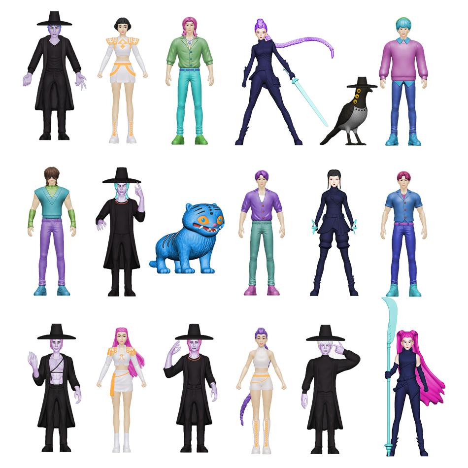 24 pieces/set Kpop Devil Hunter Blind Box Action Derpys Tiger Rumi Mira Zoey Sussy Doll Fan Gift Birthday and Christmas gifts