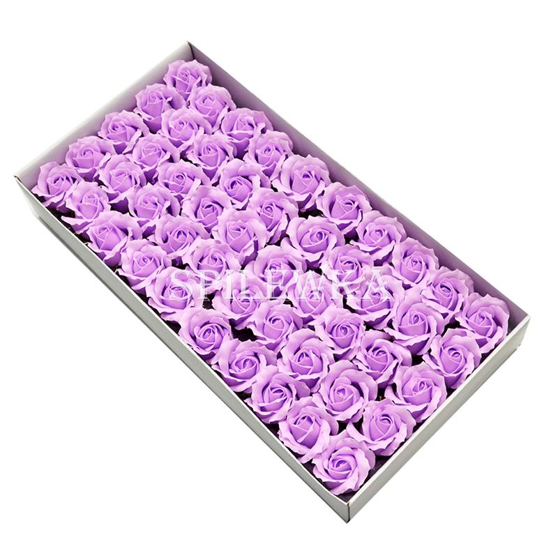 Spilewka 3-Layer Rose with Curly Petals Fake Flowers Heads Wedding DIY Gift Box Valentine's Day Home Decor Artificial Flower