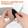 1/4-piece Headphone Organizer And Silicone Cable Tie For Earbuds/USB Flash Drive/keys For Home Or Workplace