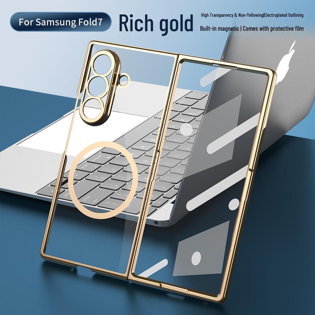 Samsung Z Fold7 Case: High-Transparency, Anti-Drop, Magnetic Film-Integrated Protective Cover