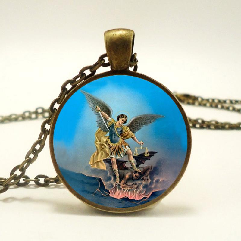 Ожерелье лидера Армии Бога Архангела Михаила, подвеска оккультного защитника архангела Михаила, оккультные украшения архангела Михаила