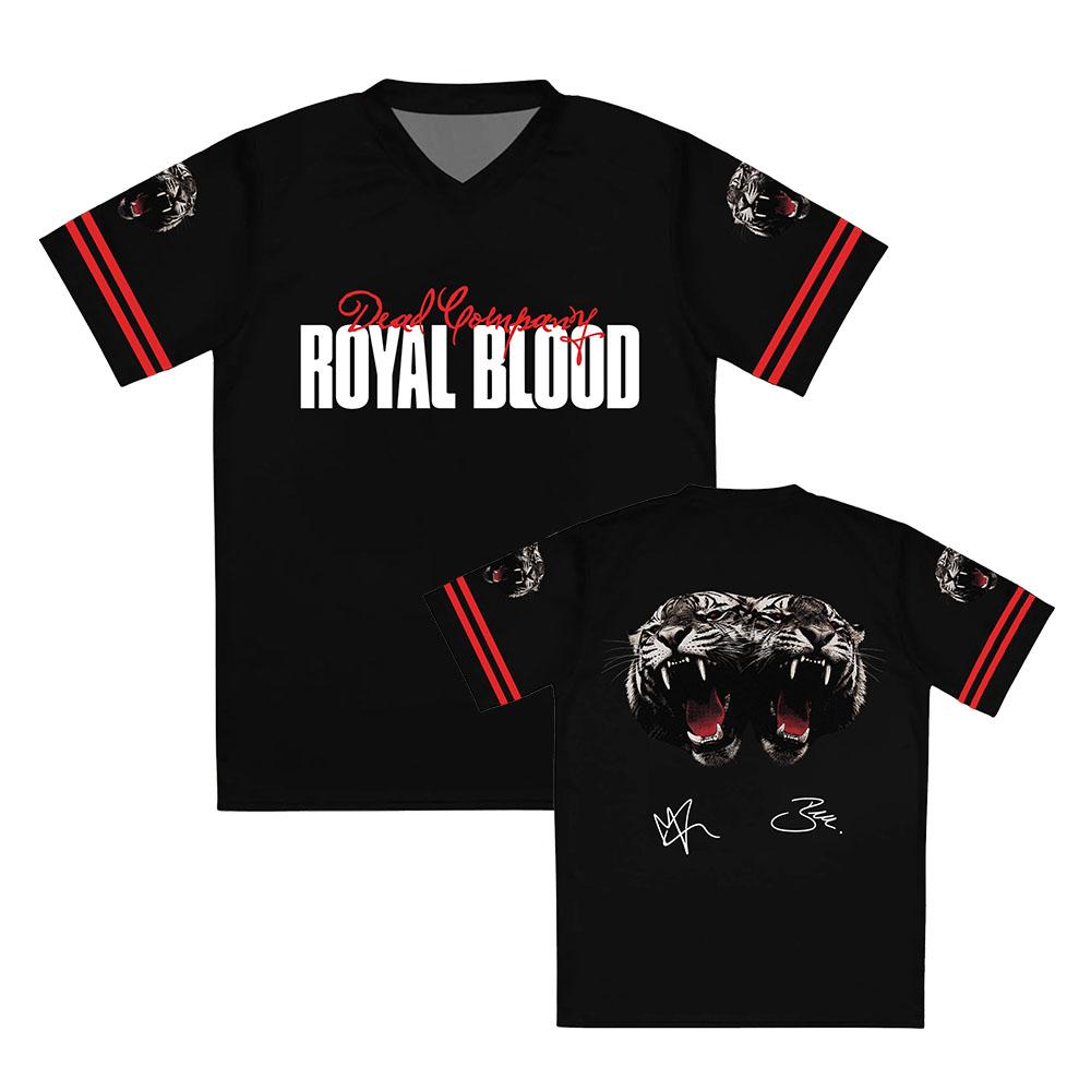 Royal Blood Dead Company Jersey Vintage Hard Rock Music Fan Streetwear Men Women TshirtsTiger Graphic Print Short Sleeve T-shirt
