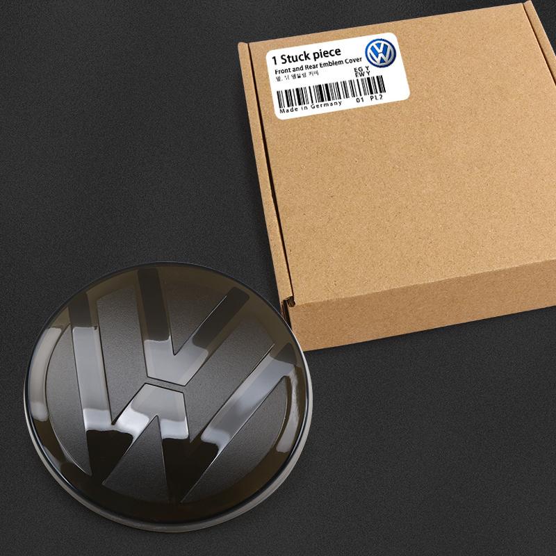 VW For VW Volkswagen TIGUAN POLO Golf MK6 MK7 MK8 Car Modification Logo Sticker Not Affect ACC Front Rear Emblem Badges Cover PV9
