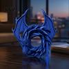 Маленький декоративный венок, 3D креативное украшение в виде дракона, Реалистичный детализированный декор круглой формы, Стильный праздничный настольный орнамент для дома,