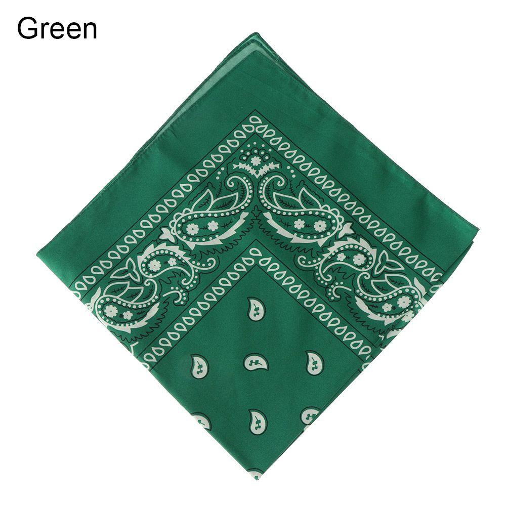 Sports Supplies Handkerchief Headwear Printed Square Scarves Wristband Hair Band Paisley Bandana