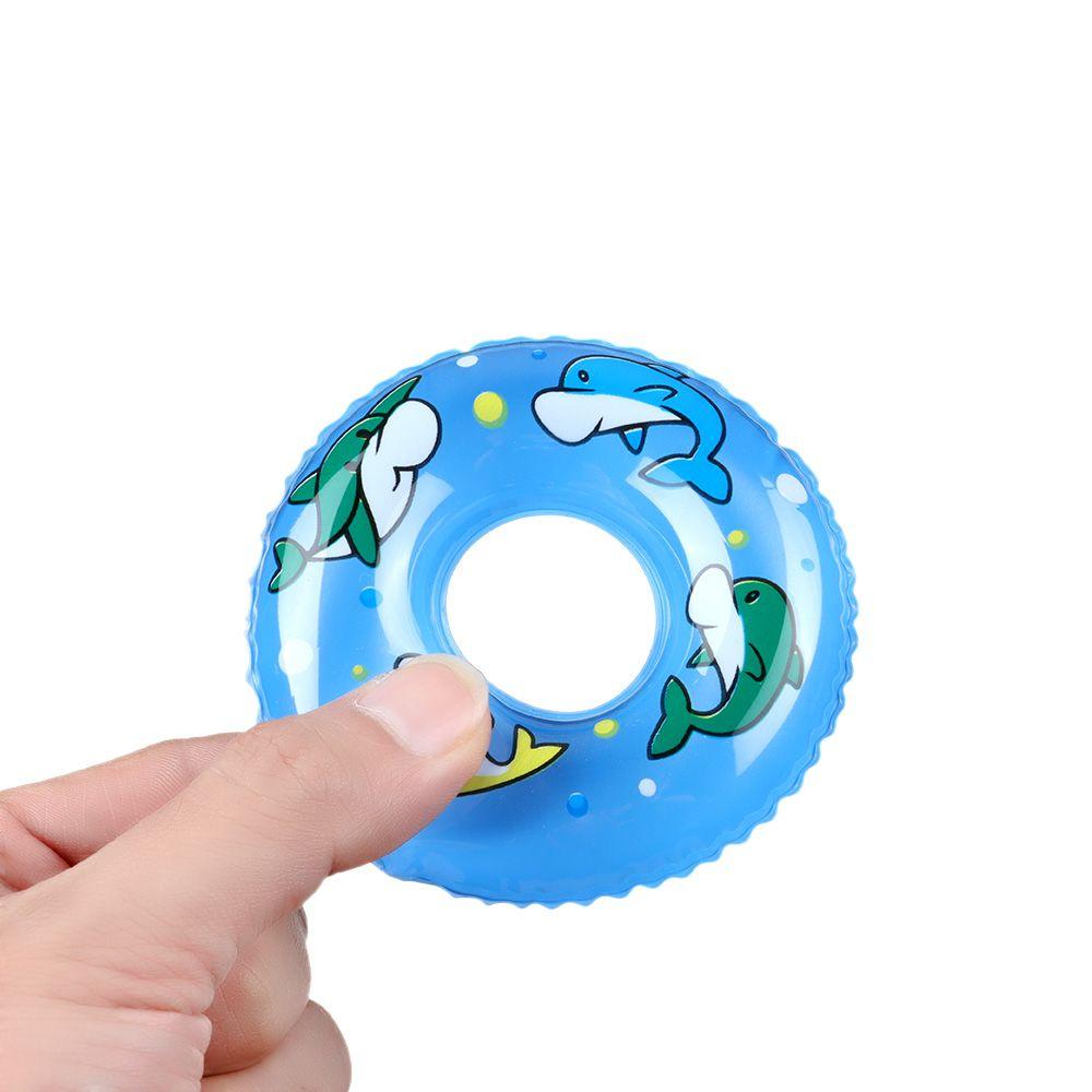 Play House Dollhouse Accessories Toy Lifebelt Miniature Swimming Ring Cartoon Animal Doll Lifebuoy