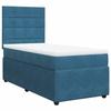 Maison Exclusive - Sommier à lattes de lit avec matelas Bleu foncé 90x200 cm
