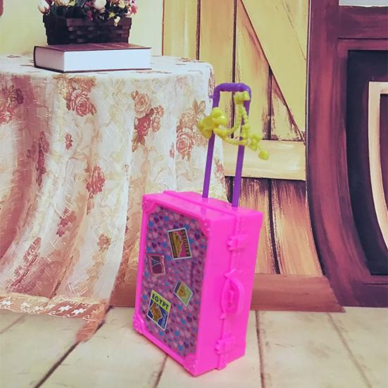 Пластиковая дорожная коробка для кукол DIY, детская мебель для девочек, ролевые игры, игрушки