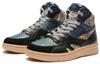 Li Ning Cushioning Slip Resistant High top Skateboard Shoes Women's Blue Black AZGS044-3