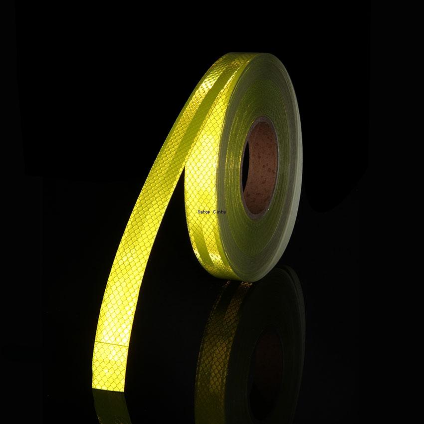 High Visibility Reflective Tape 1inch*33FT White Red Fluorescent Yellow Blue Warning Conspicuity Bicycle Waterproof Car Sticker
