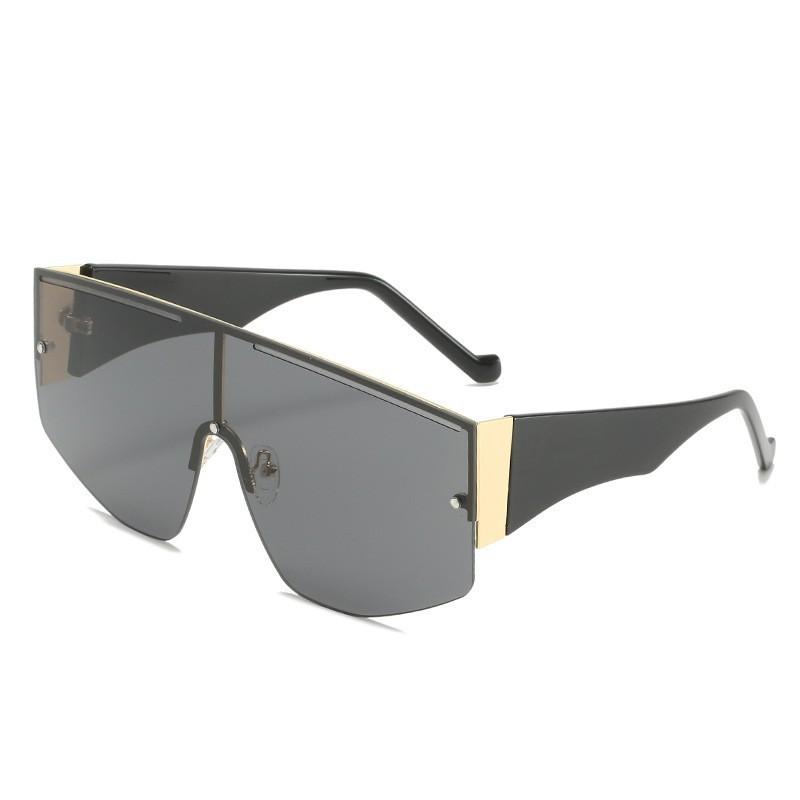 New European and American one-piece large-frame sunglasses, UV-proof men's and women's fashion sunglasses