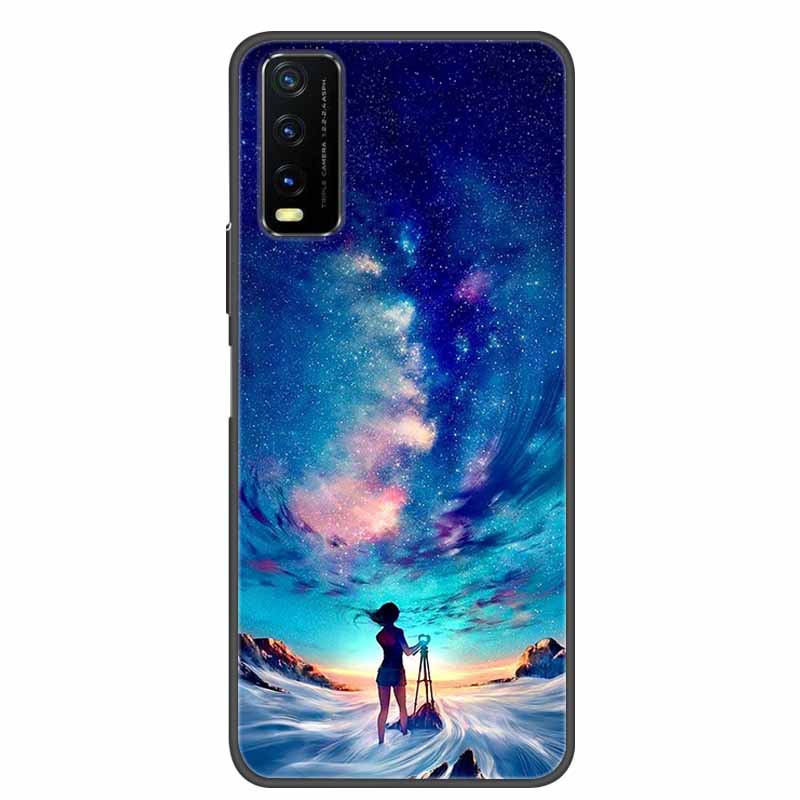 Чехол для Vivo Y20 Мраморный Мягкий Силиконовый Задний Чехол для Vivo Y20S Y20 S Y 20i Чехол для Телефона для Vivo V2027 Y20i Coque Funda Сумка