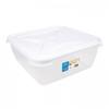 Cuisine Large Square Food Box White Lid 10L