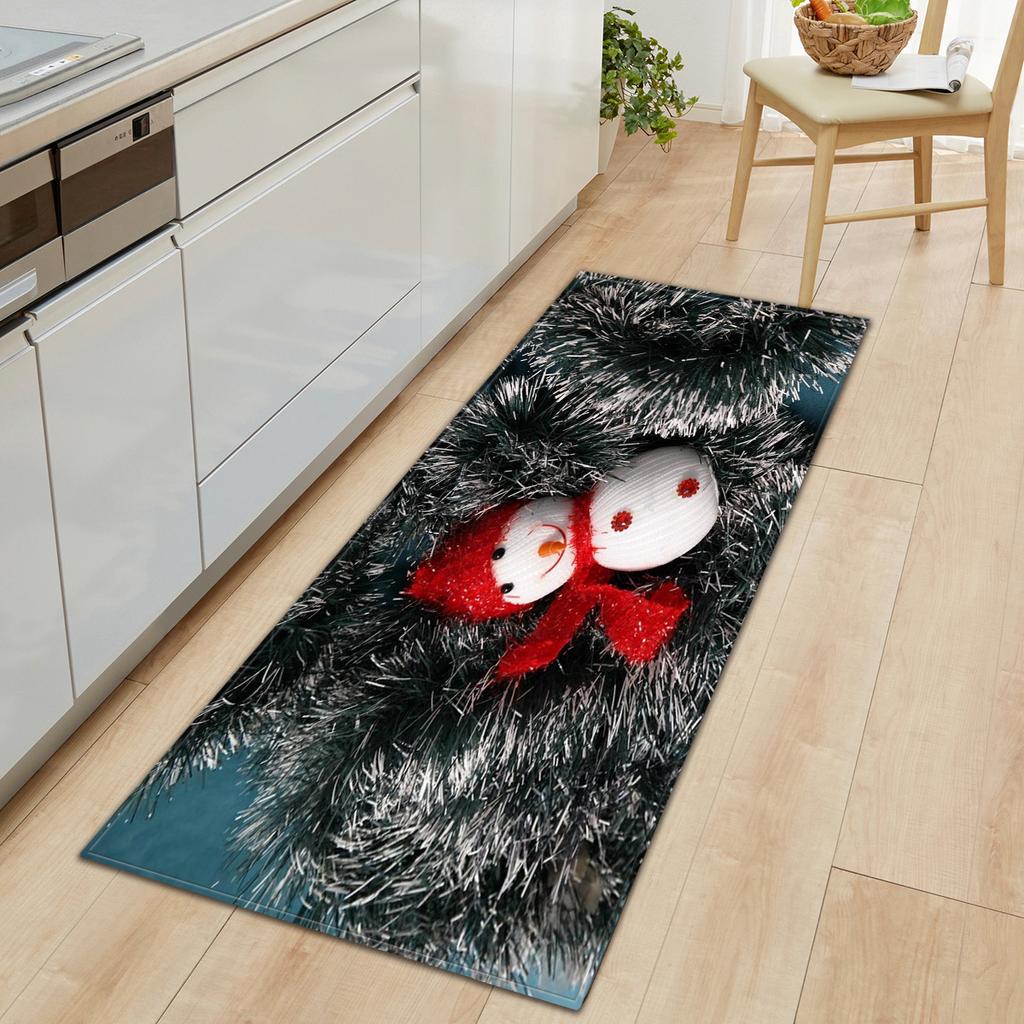 Christmas Kitchen Sand Carpet Doormat Long Floor Mat