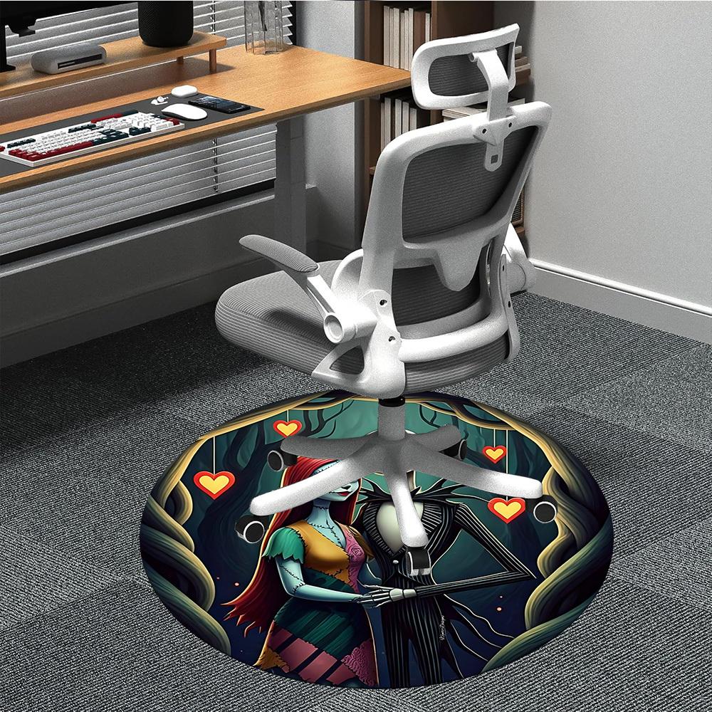 1pc Nightmare Before Christmas Chair Carpet for Office, Non-slip, Soft and Durable Office Rug, Perfect for Office yy251226033