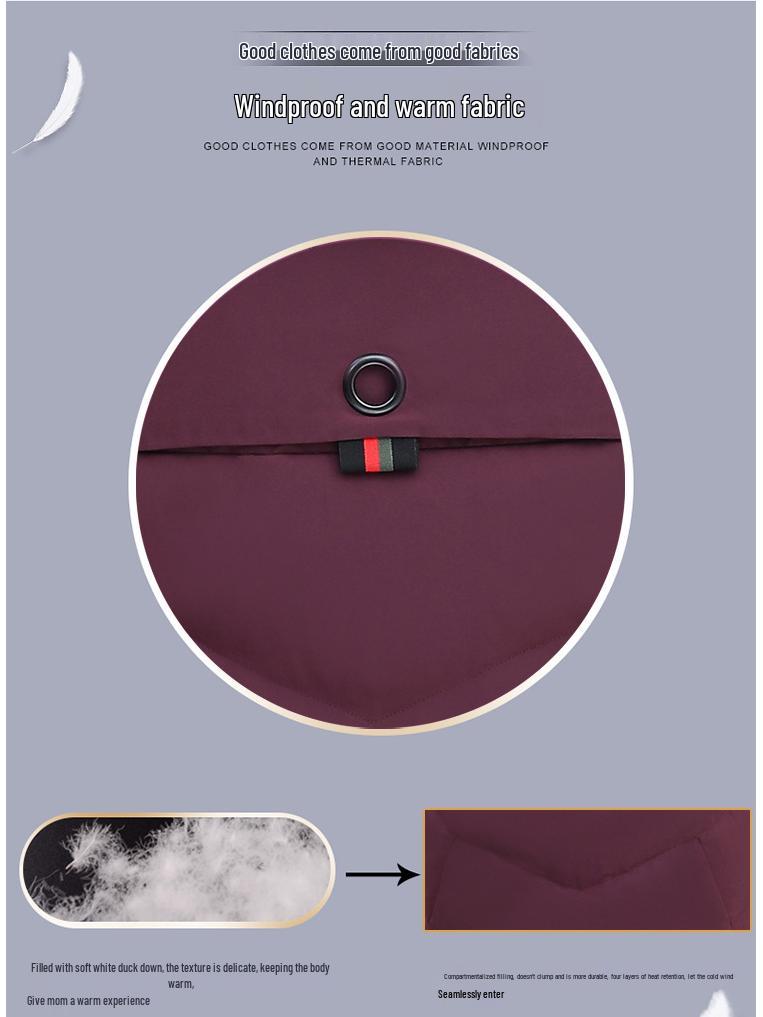 2024 Женская зимняя пуховая куртка большого размера с меховым воротником - Модная, Теплая, Утепленная, Мамин тренд.