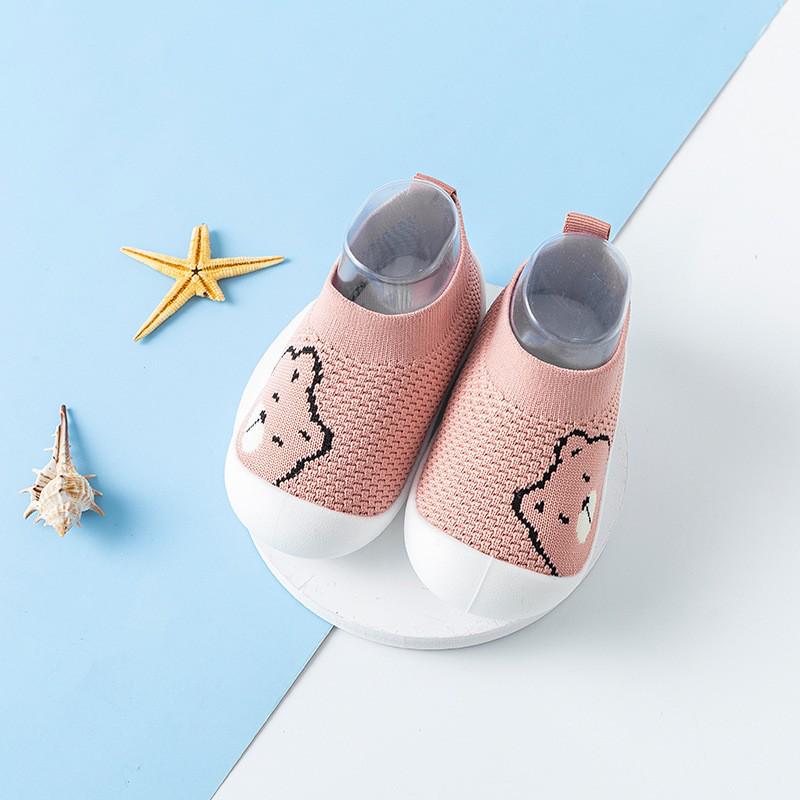 Дышащие туфли-ходунки из Flyknit для малышей – нескользящие, с мягкой подошвой, без перепада высоты пятки для младенцев и малышей