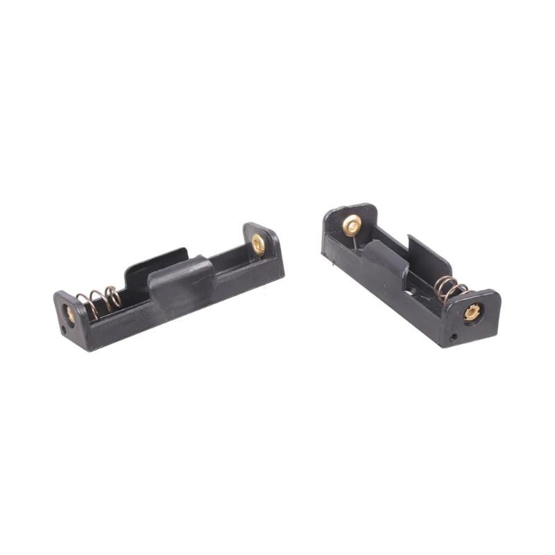 Compact 2A Battery Holder With Solderable Contacts Lightweight Design For Flashlights Portable Electronics