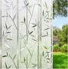 Bamboo Window Film Stained Glass Film Frosted Privacy  Decal Decorative Window Cling No Glue Removable Window Stickers
