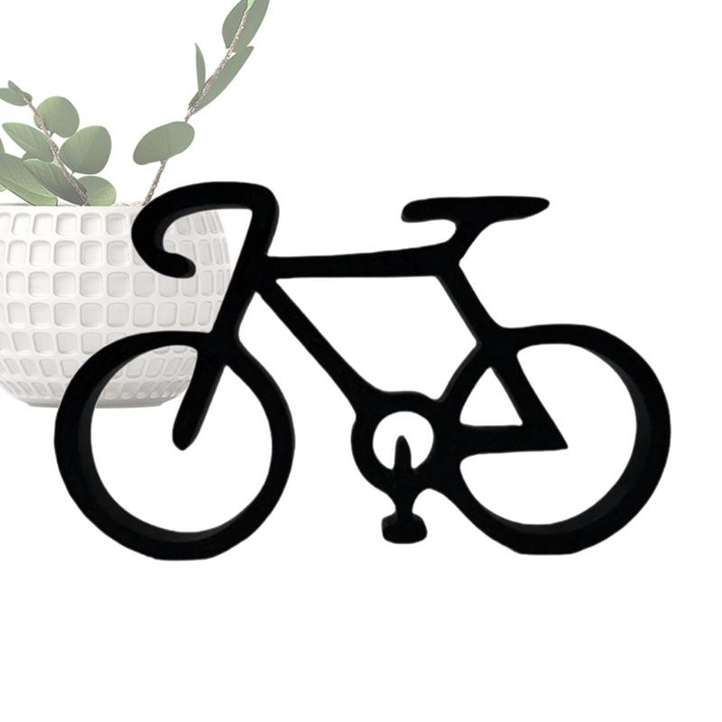 Велосипедная статуэтка Акриловая декоративная Минималистичная модель Винтажное украшение для дома Настольное украшение Стиль проволочного каркаса Велосипедное искусство Настенное