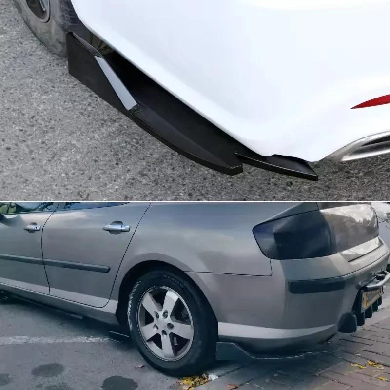 2pcs Rear Bumper Spoiler Lip Splitter Diffuser Anti-Crash Winglet Car Mod For Nissan X-Trail Altima Sentra Rogue Pathfinder