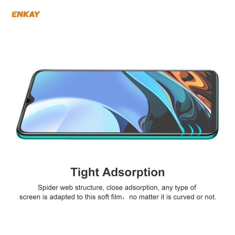 For Xiaomi Redmi 9T 10 PCS ENKAY Hat-Prince 0.1mm 3D Full Screen Protector Explosion-proof Hydrogel Film