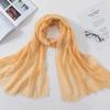 Muslim Fashion Women Crinkle Hijab Scarf Soft Solid Head Scarves Turban Shawls and Wraps Hijab Femme Musulman Kopftuch