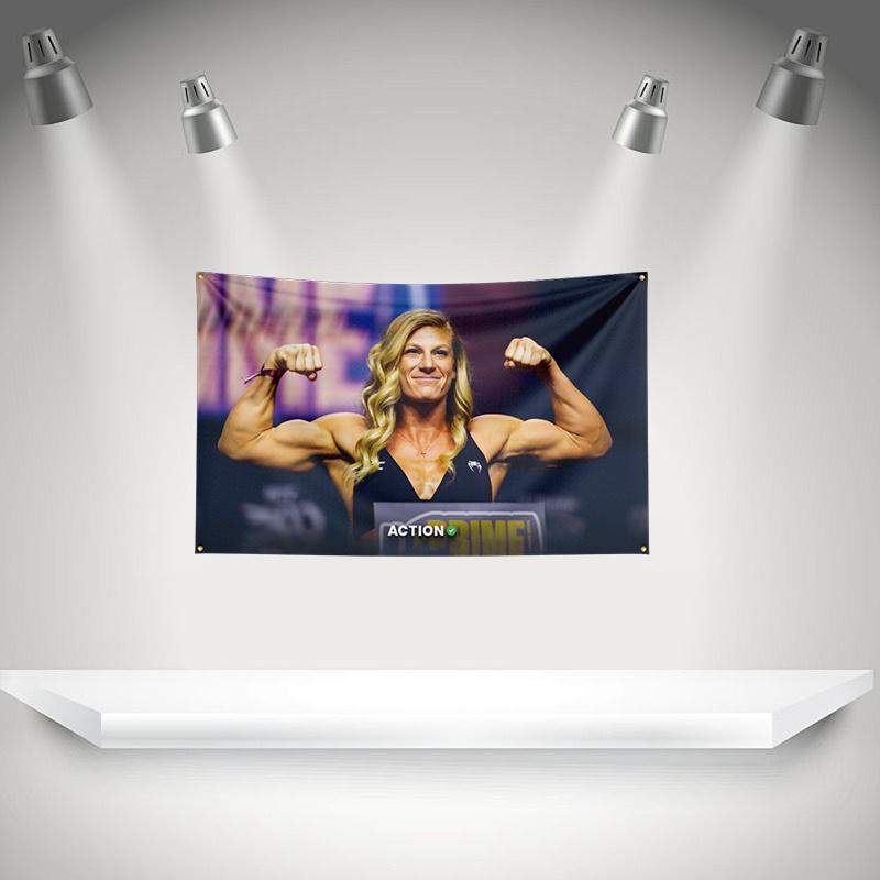 Kkayla Harrisons Flag Boxer Banner 3x5ft With Brass Grommets Hd Printing Tapestry Exhibition Boxer Sports Fans Garage Decor
