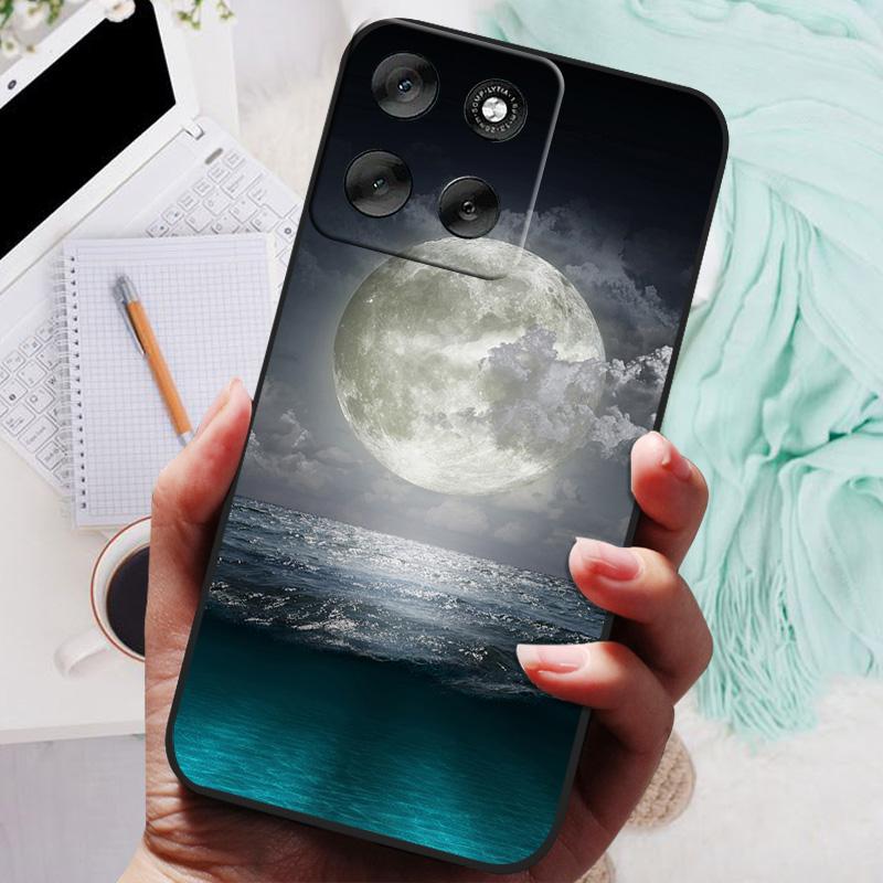 Для Motorola Moto G86 Чехол-бампер Лев Волк Силиконовый Мягкая Задняя Крышка Для Moto G56 G86Power Чехол Для Телефона Moto G56 Защитный Корпус