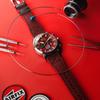 AVI-8 Dambuster Gibson Dual Time Chronograph Airfix Edition Hazard Red Dial Quartz AV-4107-04 Мужские часы