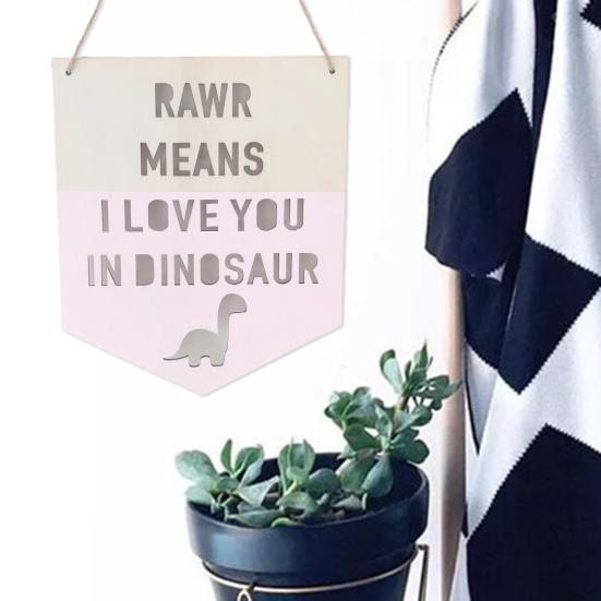 Wood Sign Adorable Party Cute Wall-mounted Nordic Style Home Wooden Wall Sign Photography Props