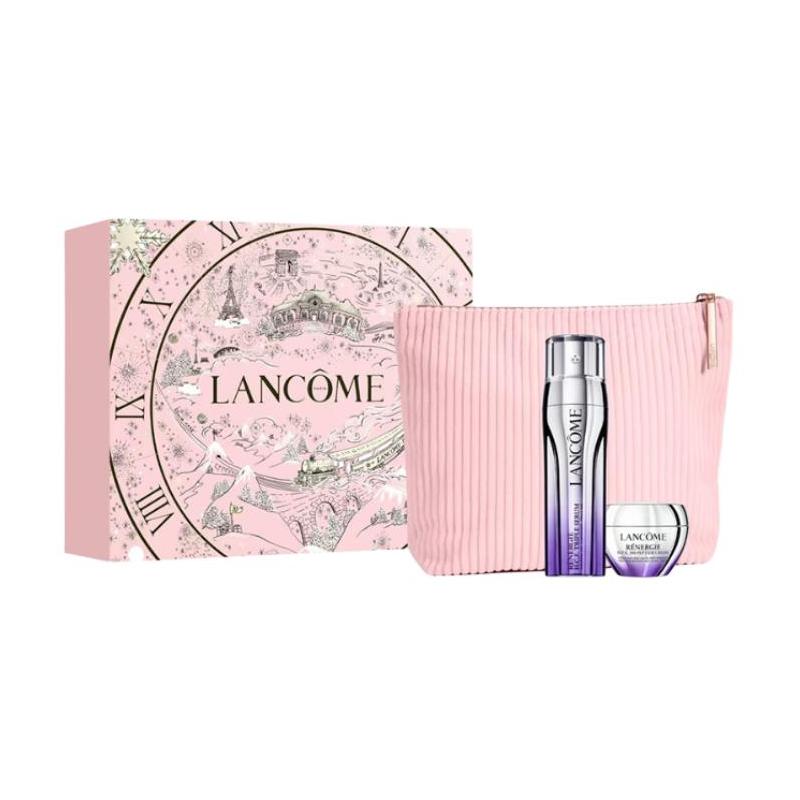 LANCÔME Набор для ухода за кожей Triple Anti-Aging Подарочная коробка Рождественская серия 2025 Осветляющая и подтягивающая восстанавливающая эссенция 50 мл + крем для лица 15 мл + косметичка