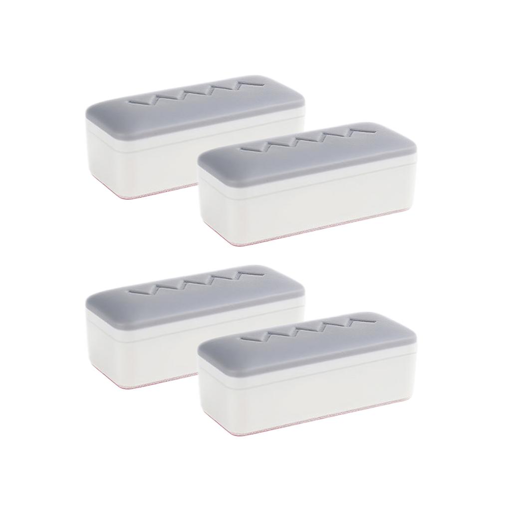 Набор из 4 универсальных бамперов для сиденья унитаза из АБС-пластика, нескользящие прокладки-спейсеры для сиденья для надежной фиксации, легкая установка, аксессуар для ванной комнаты