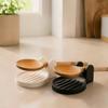 5pcs Round Draining Sink with Dual Curved Ears To Support Spatulas and Soup Ladles.Water-collecting Groove Facilitates the Gathering of Broth and Soup